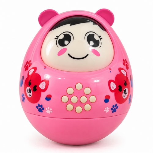 Chanak Musical Roly Poly Toy for Infants - Shakes & Roll, Node Head, Play Cheerful Melodies