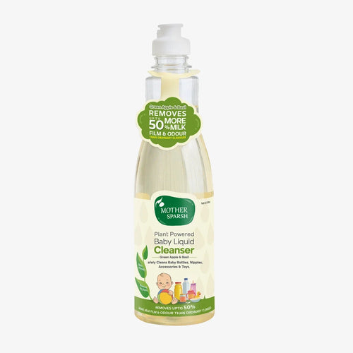Mother Sparsh Plant Powered Natural Baby Liquid Cleanser | Gentle Foaming Cleanser - 500 ml