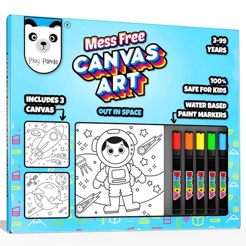 Play Panda Mess-Free Canvas Art – Out in Space