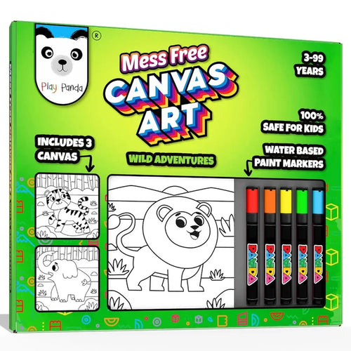 Play Panda Mess-Free Canvas Art – Wild Adventure