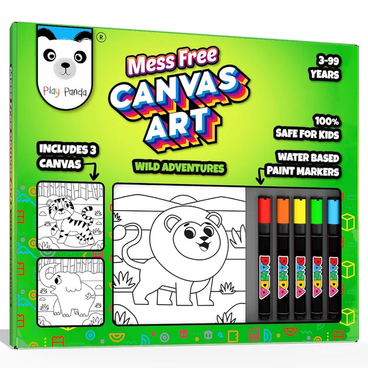 Play Panda Mess-Free Canvas Art – Wild Adventure