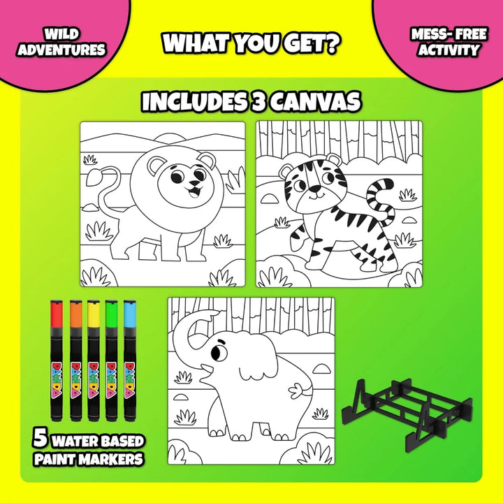 Play Panda Mess-Free Canvas Art – Wild Adventure