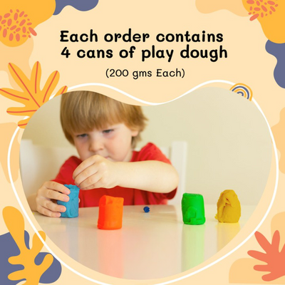 Natural Play Dough - 4 colours