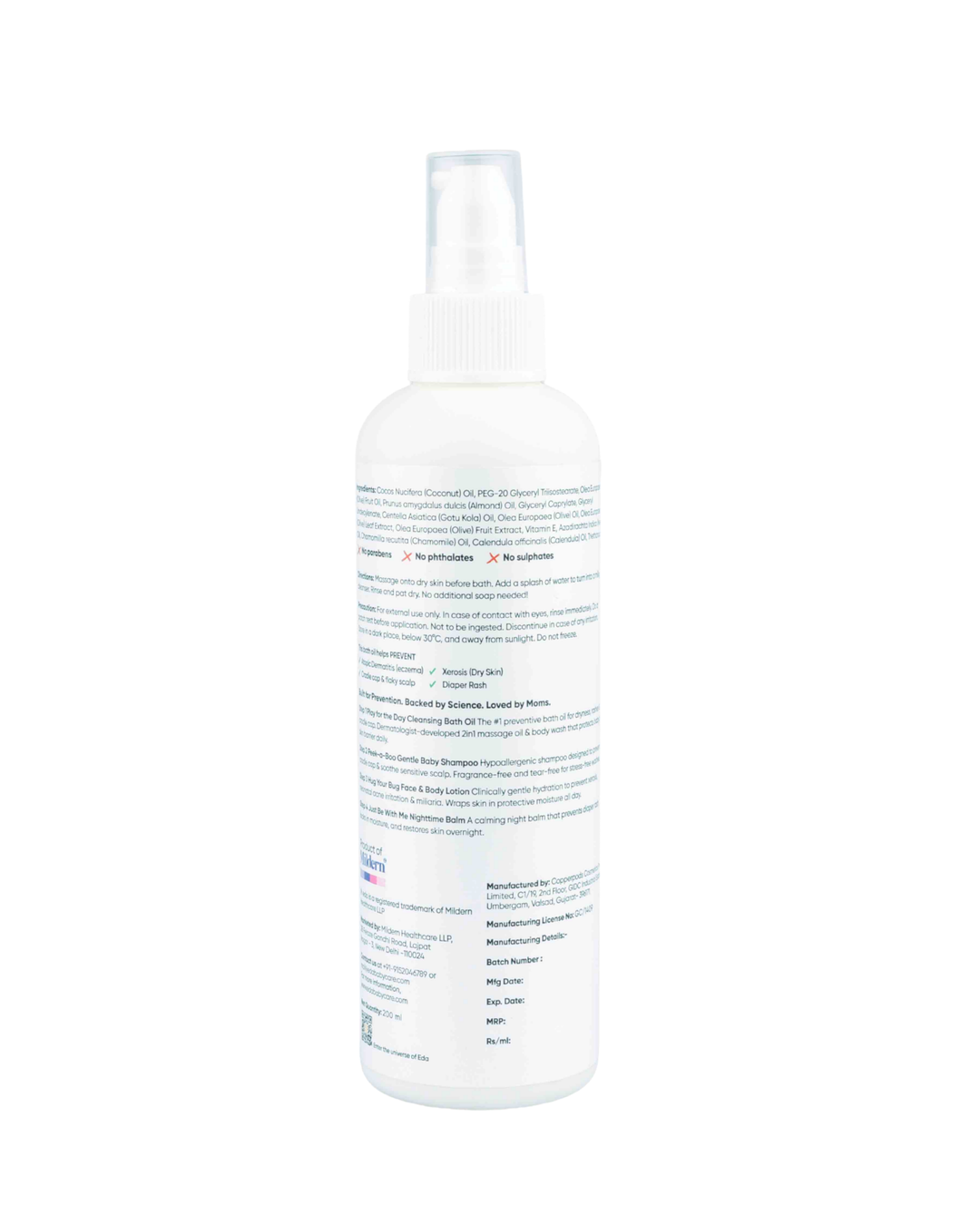 Eda Baby 2-in-1 Massage Oil & Body Wash - 50ml