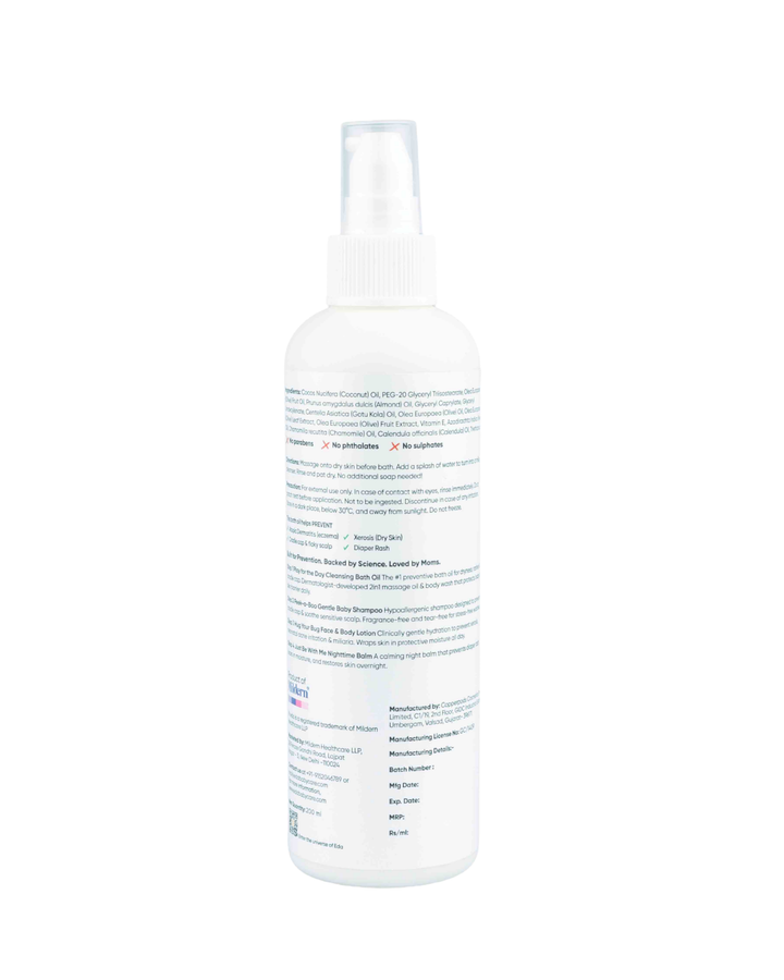 Eda Baby 2-in-1 Massage Oil & Body Wash - 50ml
