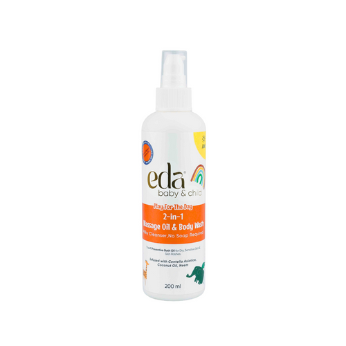 Eda Baby 2-in-1 Massage Oil & Body Wash - 50ml