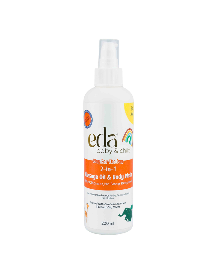 Eda Baby 2-in-1 Massage Oil & Body Wash - 50ml