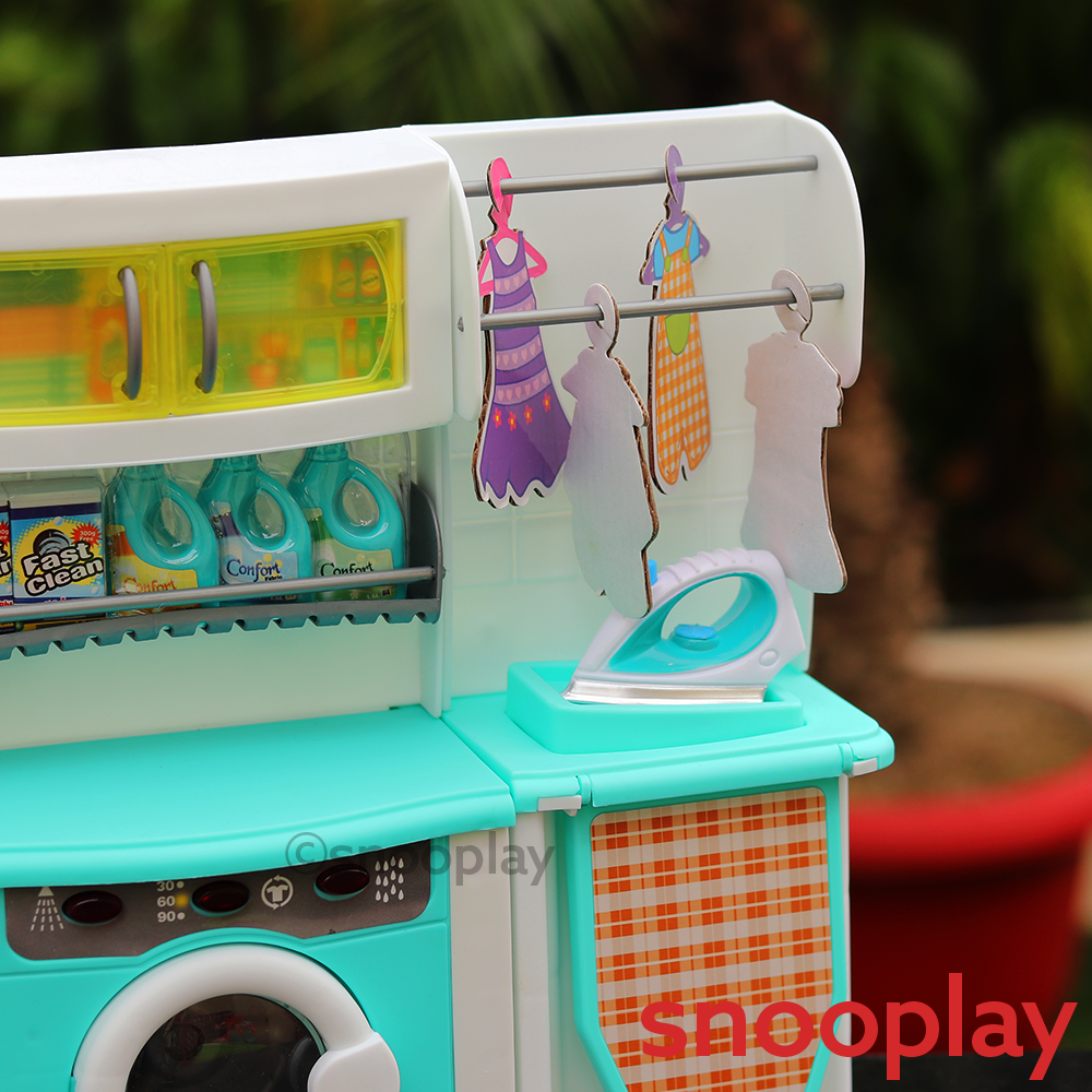 KidKraft Laundry fantastic Play Set Espresso Toys