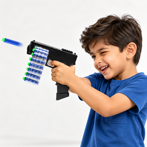 Chanak Automatic Dart Blaster - 30 Rapid Fire Foam Bullets with Rechargeable Briefcase