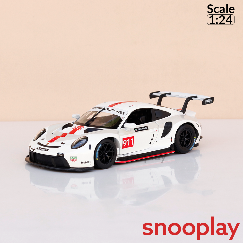 Bburago Original Porsche 911 RSR Licensed Diecast Car | 1:24 Scale (14 Years till Grown Ups)