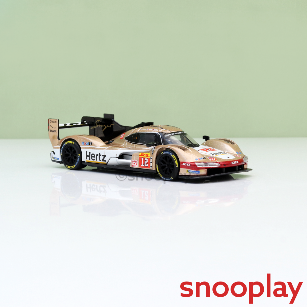 Bburago Original Porsche 963 Licensed Diecast Car | 1:43 Scale (14 Years till Grown Ups) | Gold