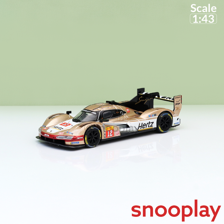 Bburago Original Porsche 963 Licensed Diecast Car | 1:43 Scale (14 Years till Grown Ups) | Gold