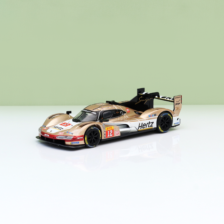 Bburago Original Porsche 963 Licensed Diecast Car | 1:43 Scale (14 Years till Grown Ups) | Gold