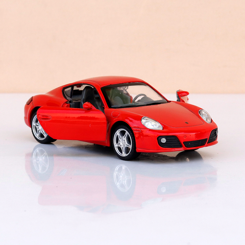 Metal Speed Zone Porsche Cayman S Licensed Diecast Car with Openable Doors | 1:32 Scale (14 Years till Grown Ups) | Assorted Colors