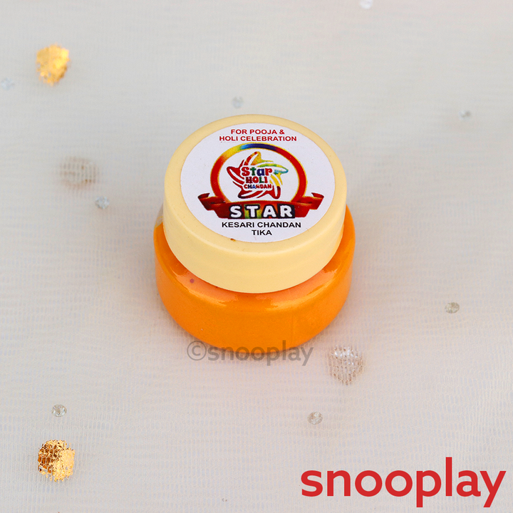 Premium Natural Holi Combo: 5 Go Natural Gulaal, 1 Pipe Pichkari, 2 Boxes of Tesu Flowers & 1 Chandan - 25g | Assorted Colors & Prints