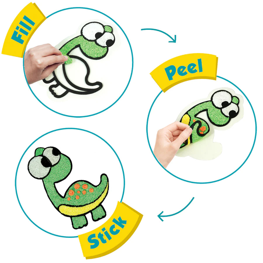 Clay Stickers - Dino Pals (DIY Craft Kit)