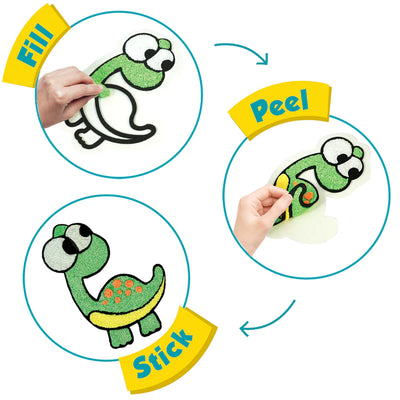 Clay Stickers - Dino Pals (DIY Craft Kit)