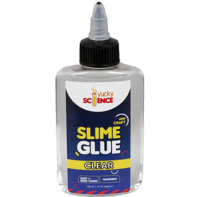 Slime and Craft 5 Bottle White School Glue + 5 Bottle Clear Glue (Pack of 10 Bottles,100 ml Each)