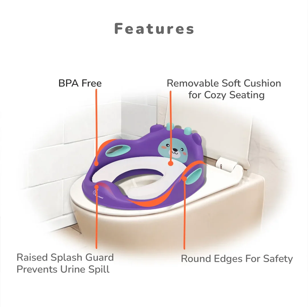 R for Rabbit Minimo Teddy Toilet Seats - Happy & Comfy Potty Training Seat For Baby