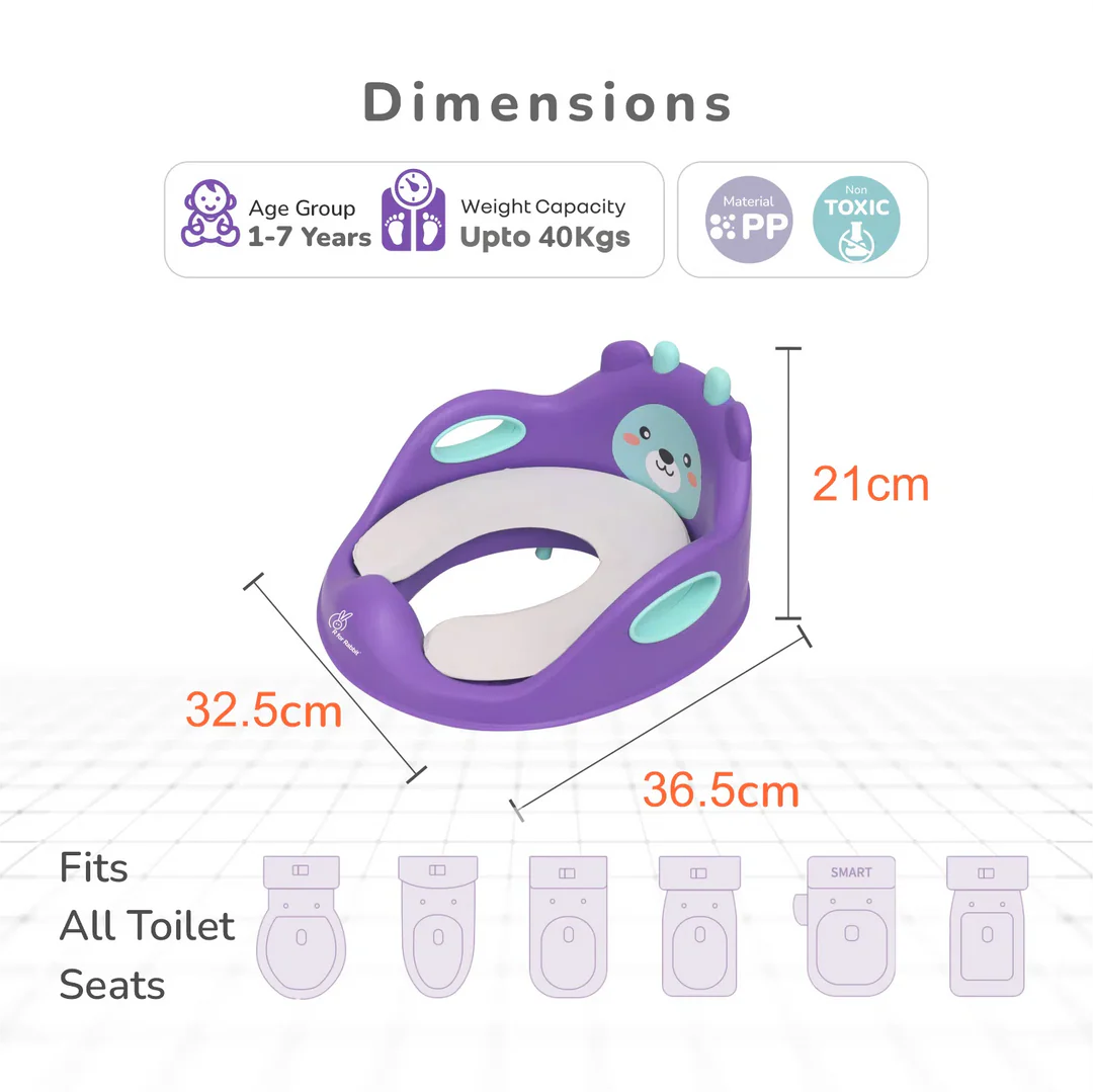 R for Rabbit Minimo Teddy Toilet Seats - Happy & Comfy Potty Training Seat For Baby