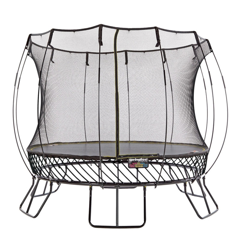 Compact Round Trampoline With Enclosure (COD Not Available)