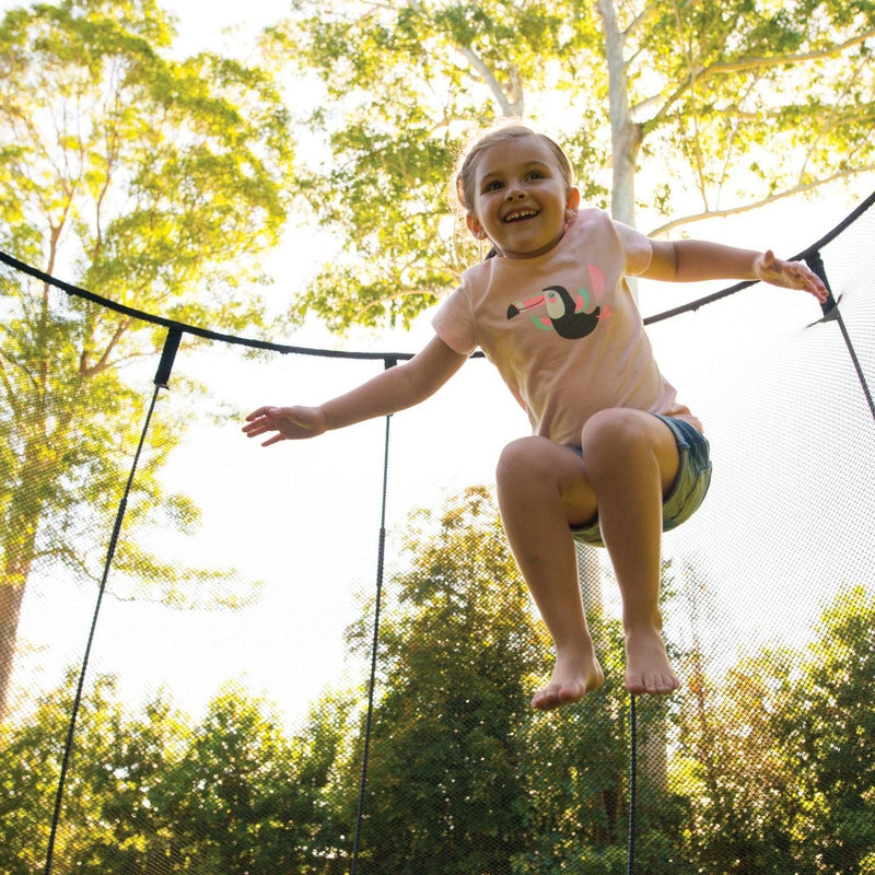 Compact Round Trampoline With Enclosure (COD Not Available)