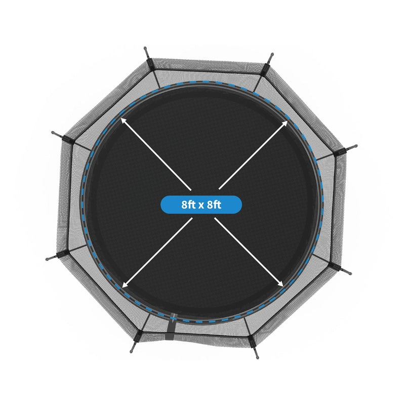 Compact Round Trampoline With Enclosure (COD Not Available)