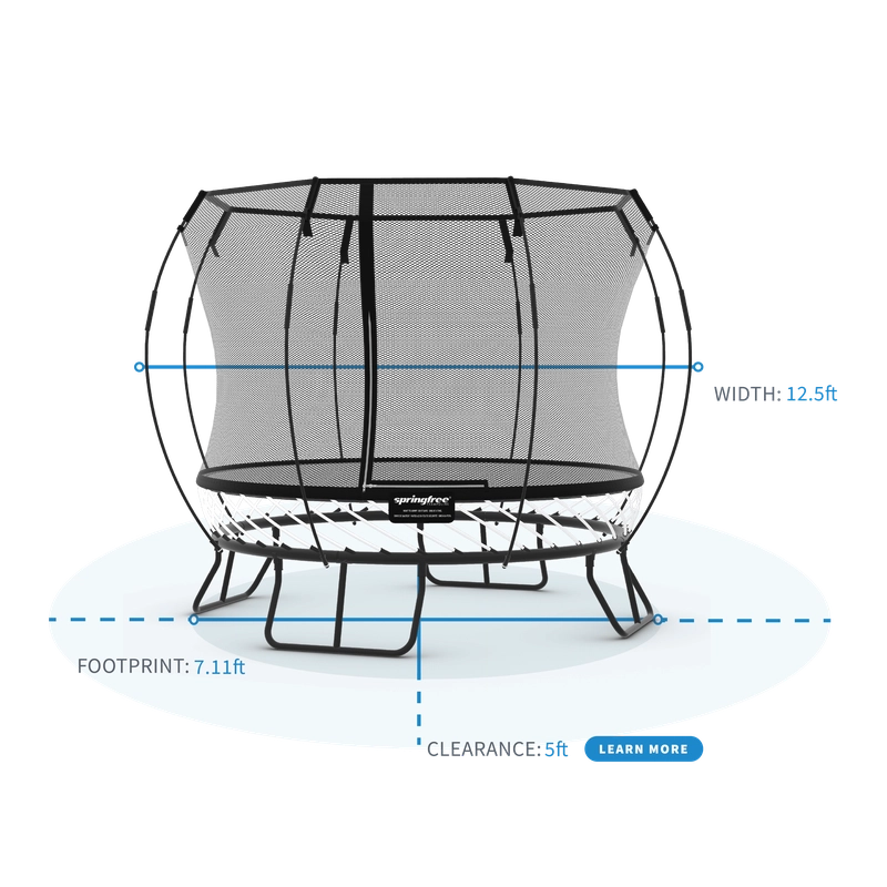 Compact Round Trampoline With Enclosure (COD Not Available)