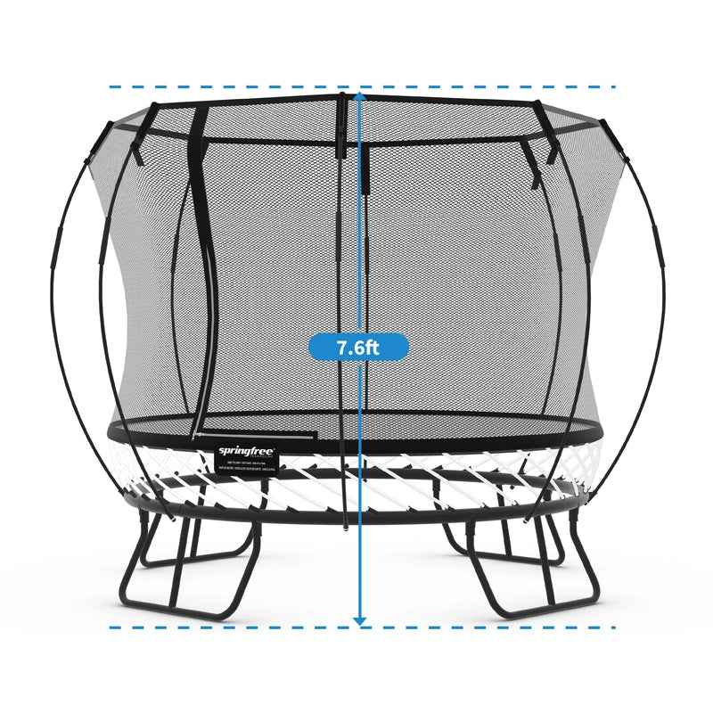 Compact Round Trampoline With Enclosure (COD Not Available)