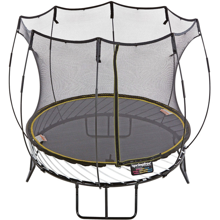 Compact Round Trampoline With Enclosure (COD Not Available)