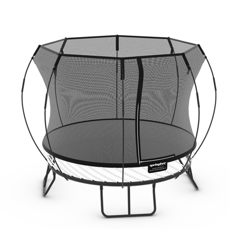 Compact Round Trampoline With Enclosure (COD Not Available)