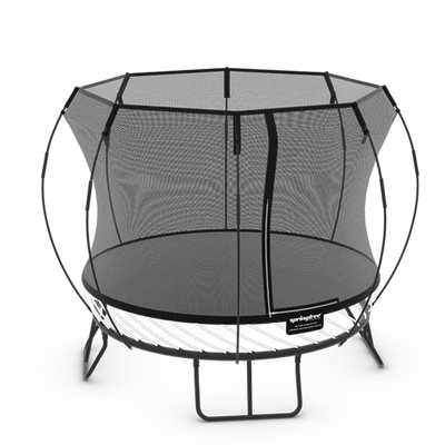 Compact Round Trampoline With Enclosure (COD Not Available)