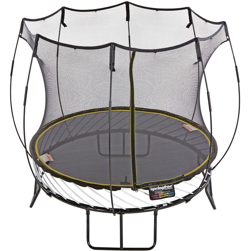 Compact Round Trampoline With Enclosure (COD Not Available)