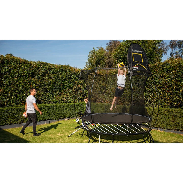 Compact Round Trampoline With Enclosure (COD Not Available)