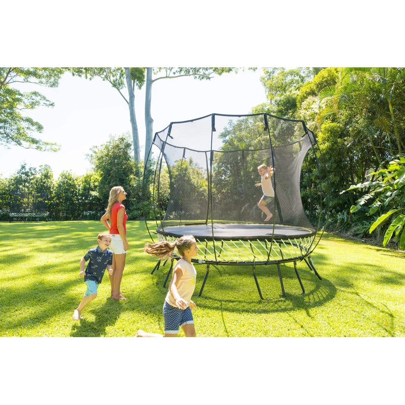 Compact Round Trampoline With Enclosure (COD Not Available)