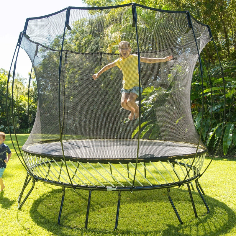 Compact Round Trampoline With Enclosure (COD Not Available)