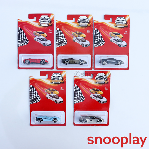 Road Burner Set of 5 Diecast Super Cars (Resembling Aventador, Manza, Elva, Spyder, Hypersport)| Scale 1:64 (7 Years till Grown Ups) | [RB-2]