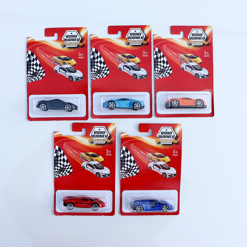 Road Burner Set of 5 Diecast Cars (Resembling Gemera, Quick N Sik, Ambuli, F1, Hypersport) | Scale 1:64 (7 Years till Grown Ups) | [RB-3]