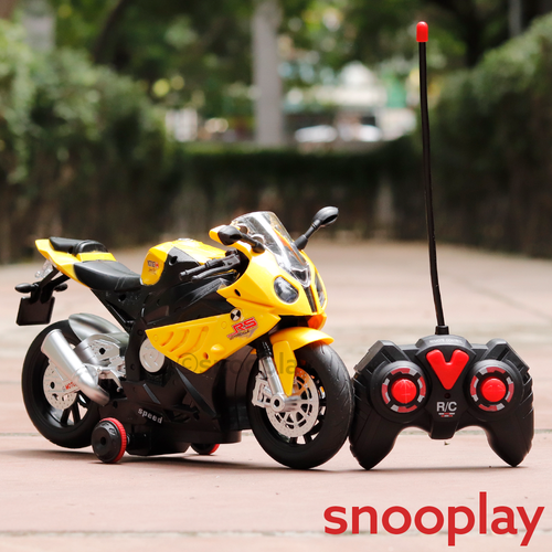 Remote Control Racing S1000 Motorcycle Toy - Lights, Sound & 360° Rotation | 1:20 Scale (6-14 Years) | Assorted Colors