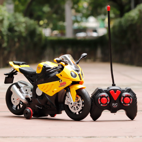 Remote Control Racing S1000 Motorcycle Toy - Lights, Sound & 360° Rotation | 1:20 Scale (6-14 Years) | Assorted Colors