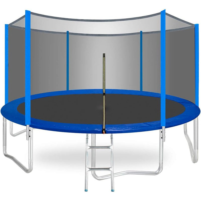 10 Feet Trampoline with Enclosure Safety Net & Jumping Pad - COD Not Available