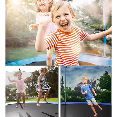 10 Feet Trampoline with Enclosure Safety Net & Jumping Pad - COD Not Available