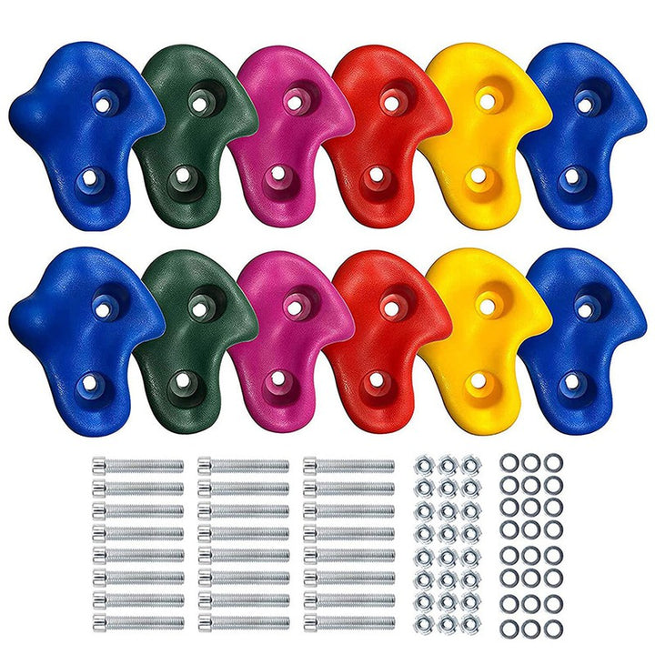 Rock Climbing Wall Holds Play (Pack of 12) |  Multicolour