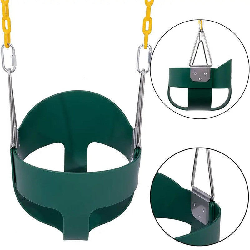 Flexible High Back Full Bucket Chair Swing (Green)