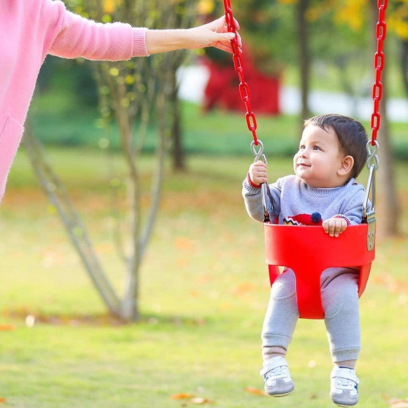 Flexible High Back Full Bucket Chair Swing (Red)