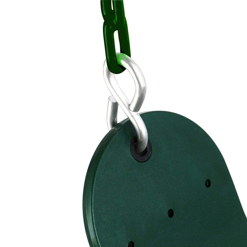 Flexible Swing Seat with 2 Meter Plastic Coated Chain - Green