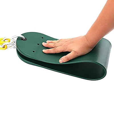 Flexible Swing Seat with 2 Meter Plastic Coated Chain - Green