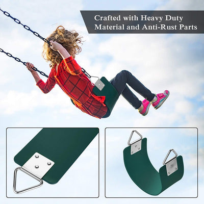 Flexible EVA Plastic Swing Seat - Green