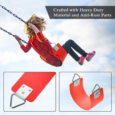 Flexible EVA Plastic Swing Seat - Red