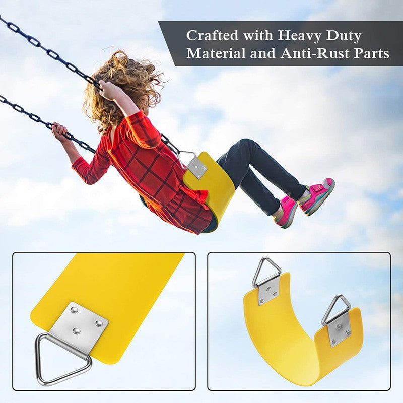 Flexible EVA Plastic Swing Seat - Yellow